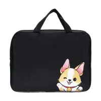 Папка с ручками текстиль А4 70мм 350*270 Calligrata "Корги" (комплектующие)