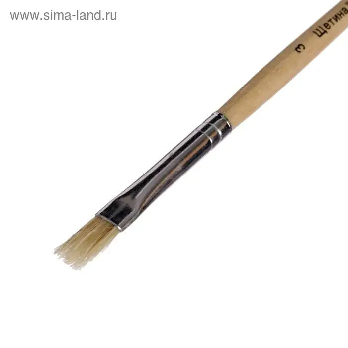 Кисть щетина № 3, плоская