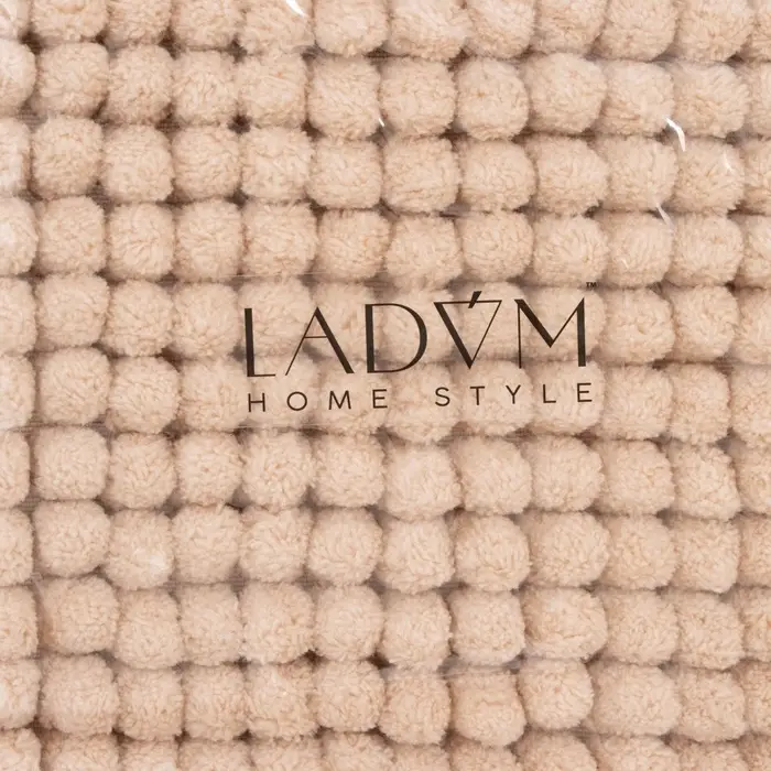 Коврик для дома LaDо́m, букли, 38&times;60 см, бежевый