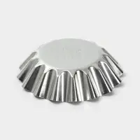 Форма для выпечки кекса, d=8.3 см, h=2.1 см, жесть, серебристая