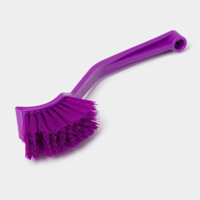 Щётка для посуды с изогнутой ручкой Доляна, 3×4×20 см, МИКС Щётка для посуды с изогнутой ручкой Доляна, 3×4×20 см, МИКС