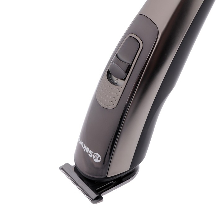 Триммер Sakura SA-5531BK, для бороды/усов/головы, 3-12 мм, 9 насадок, АКБ, чёрный Триммер Sakura SA-5531BK, для бороды/усов/головы, 3-12 мм, 9 насадок, АКБ, чёрный