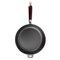 VETTA Сковорода чугун, d22х5см, деревянная ручка, индукция