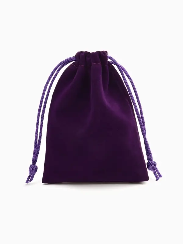 Мешочек бархатный, 7×9 см, фиолетовый Мешочек бархатный, 7×9 см, фиолетовый