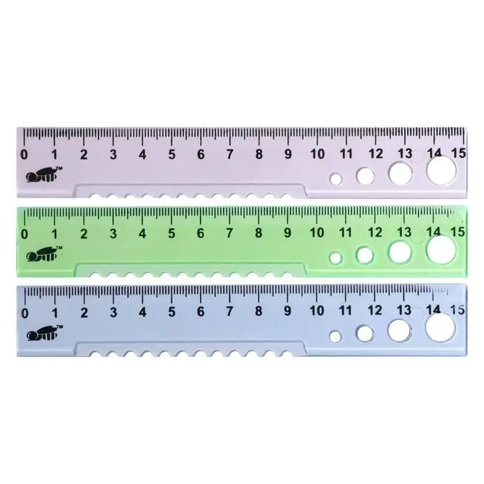 Линейка 15 см Calligrata для первоклассника, пластиковая, МИКС Линейка 15 см Calligrata для первоклассника, пластиковая, МИКС