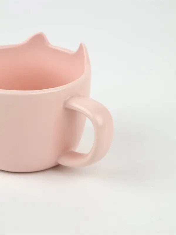 Чайная пара &laquo;Мяу&raquo;: кружка 200 мл, блюдце 18&times;11 см, ложка