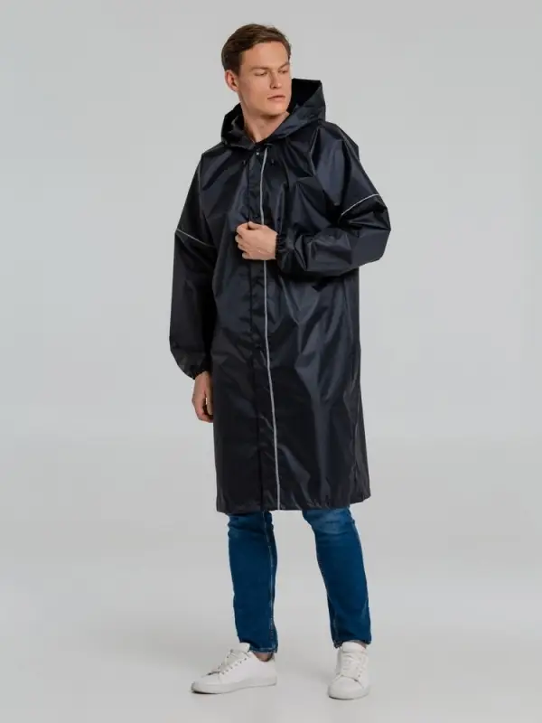 Дождевик со светоотражающими элементами Rainman Blink, темно-синий, размер S