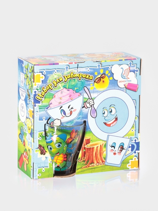 Набор для завтрака   Набор для завтрака  "Абвгдейка" (салатник+тарелка+кружка для чая)