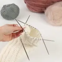 Спицы для вязания, чулочные, гибкие, d=5 мм, 21 см, 3 шт.