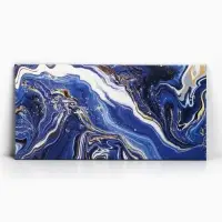 Конверт для денег &laquo;Синий мрамор&raquo;, 16.5&times;8 см