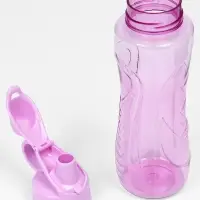Бутылка для воды &laquo;Баунаталь&raquo;, 600 мл, 23&times;8 см, спортивная, прозрачная, розовая