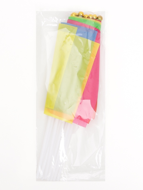 Флаг на палочке, набор 10 штук, 14 х 21 см, полиэстер