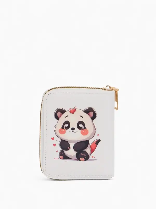 Кошелёк на молнии &laquo;Выбражулька&raquo;, 8.5&times;2.5&times;10.5 см, с принтом, белый