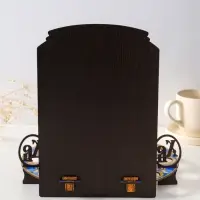 Подставка пасхальная для кулича и 9 яиц синяя.    25,5х22х25 см,  под кулич: 15,5 см