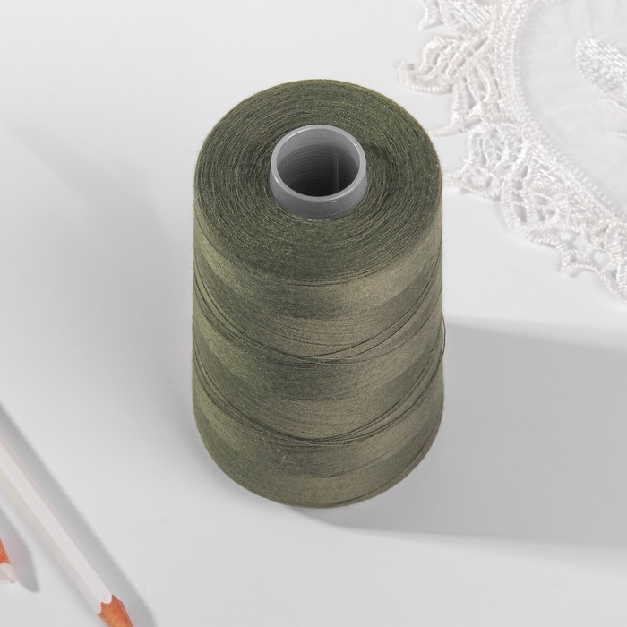 Нитки 40/2, 5000 м, цвет хаки Нитки 40/2, 5000 м, цвет хаки