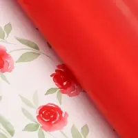 Пленка для цветов, "Цветы", красная, 57х57 см