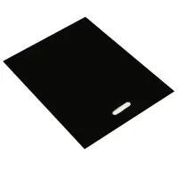 Пакет полиэтиленовый с вырубной ручкой, чёрный, 40×50 см, 60 мкм