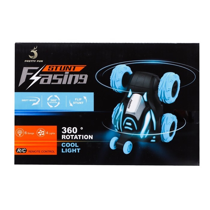 Машина-перевёртыш радиоуправляемая «Трюкач», свет, работает от аккумулятора, цвет оранжевый Машина-перевёртыш радиоуправляемая «Трюкач», свет, работает от аккумулятора, цвет оранжевый