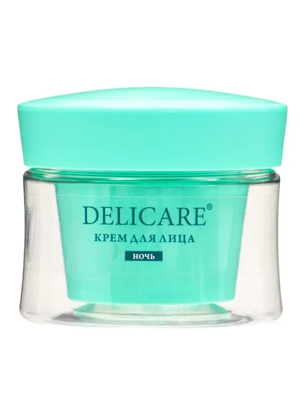 Крем для лица ночной Delicare, с алоэ вера и пептидами, 56+, 50 мл
