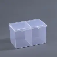 Контейнер для хранения мелочей, 2 секции, 6.7&times;12.5&times;7.5 см, МИКС