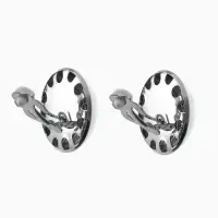 Серьги клипсы для ушей QF &laquo;Тренд. Объёмный круг&raquo;, цвет серебро