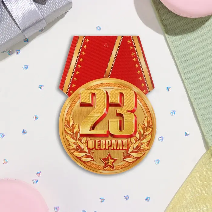 Открытка-шильдик «23 Февраля», 8.5×11 см Открытка-шильдик «23 Февраля», 8.5×11 см