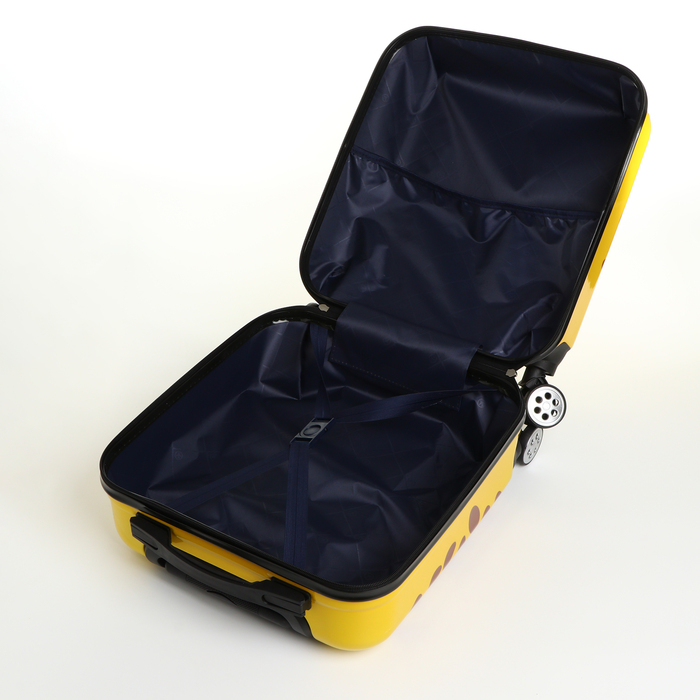 Чемодан детский 32 л (XS), Bear Toy, отдел на молнии, цвет жёлтый