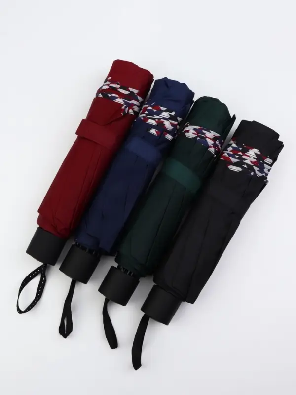 Зонт механический &laquo;Алистер&raquo;, 4 сложения, 10 спиц, R=52/60 см, d=104 см, МИКС