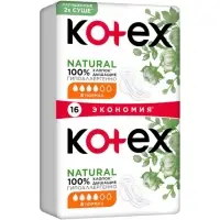 Прокладки Kotex Natural, Normal 16 шт