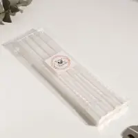 Набор свечей витых, 2.2&times;30 см, 4 шт., перламутровый металлик