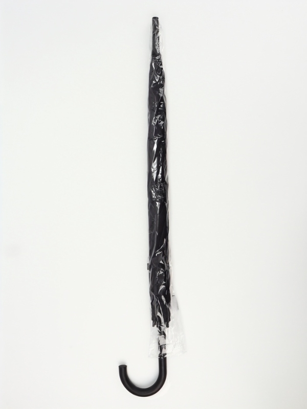 Зонт-трость п/авт R48/55 8сп П/Э В/У ОДНОТОН ручка-крюк черный пакет Зонт-трость п/авт R48/55 8сп П/Э В/У ОДНОТОН ручка-крюк черный пакет