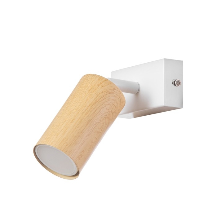 Спот Спот "Идиго" 1x25Вт GU10 Белый, дерево 10х17х16см