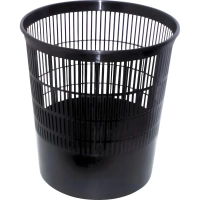 Корзина для мусора офисная 18л пластик, черная СТАММ КР01