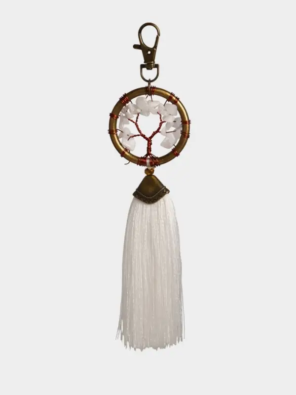 Брелок ловец снов Брелок ловец снов "Великое древо" 19 см, цв. белый