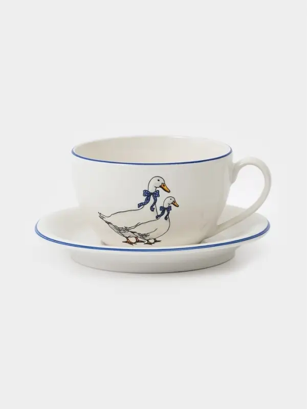 Чайная пара 300 мл Премиум "Гуси"