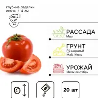 Семена Томат &laquo;Абруццо&raquo;, индетерминантный, высокорослый, 20 шт., &laquo;АЭЛИТА&raquo;