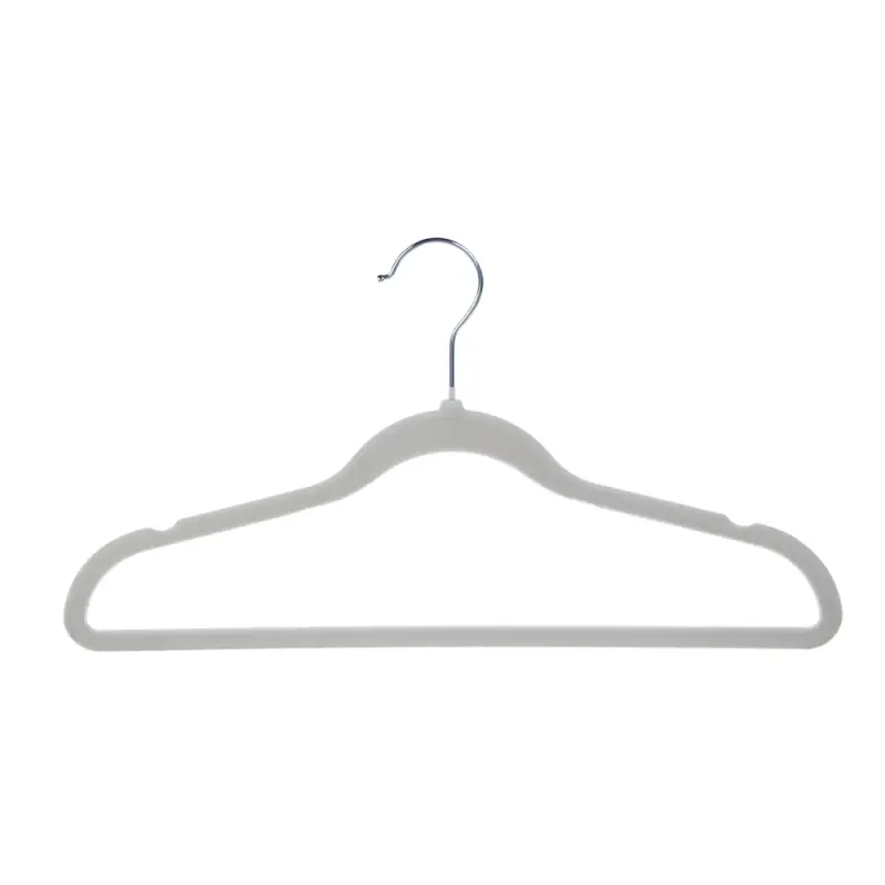 Вешалки для одежды тм VETTA, 4шт, 42см, с покрытием флок, цвет серый