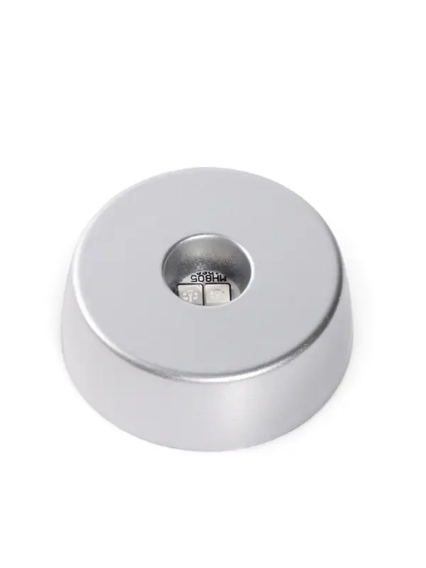 Подставка светодиодная LED, 2 диода, 3хLR44, 6&times;6&times;2, серебро