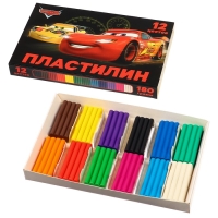 Пластилин 12цв 180г Тачки
