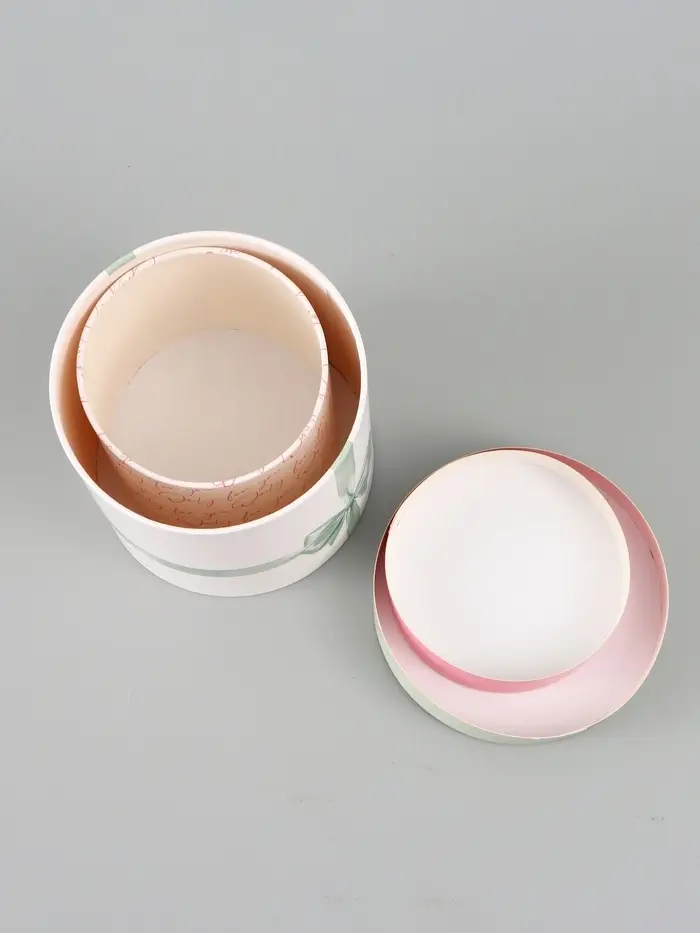 Набор шляпных коробок 2 в 1 &laquo;Бант&raquo;, 12&times;12 см, 15&times;15 см