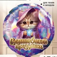 Воздушные шары фольгированные 18" &laquo;Волшебного праздника&raquo;, круг, 5 шт.
