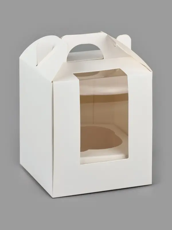 Упаковка для кондитерских изделий под 1 капкейк «Белая», 9 х 9 х 10 см Упаковка для кондитерских изделий под 1 капкейк «Белая», 9 х 9 х 10 см