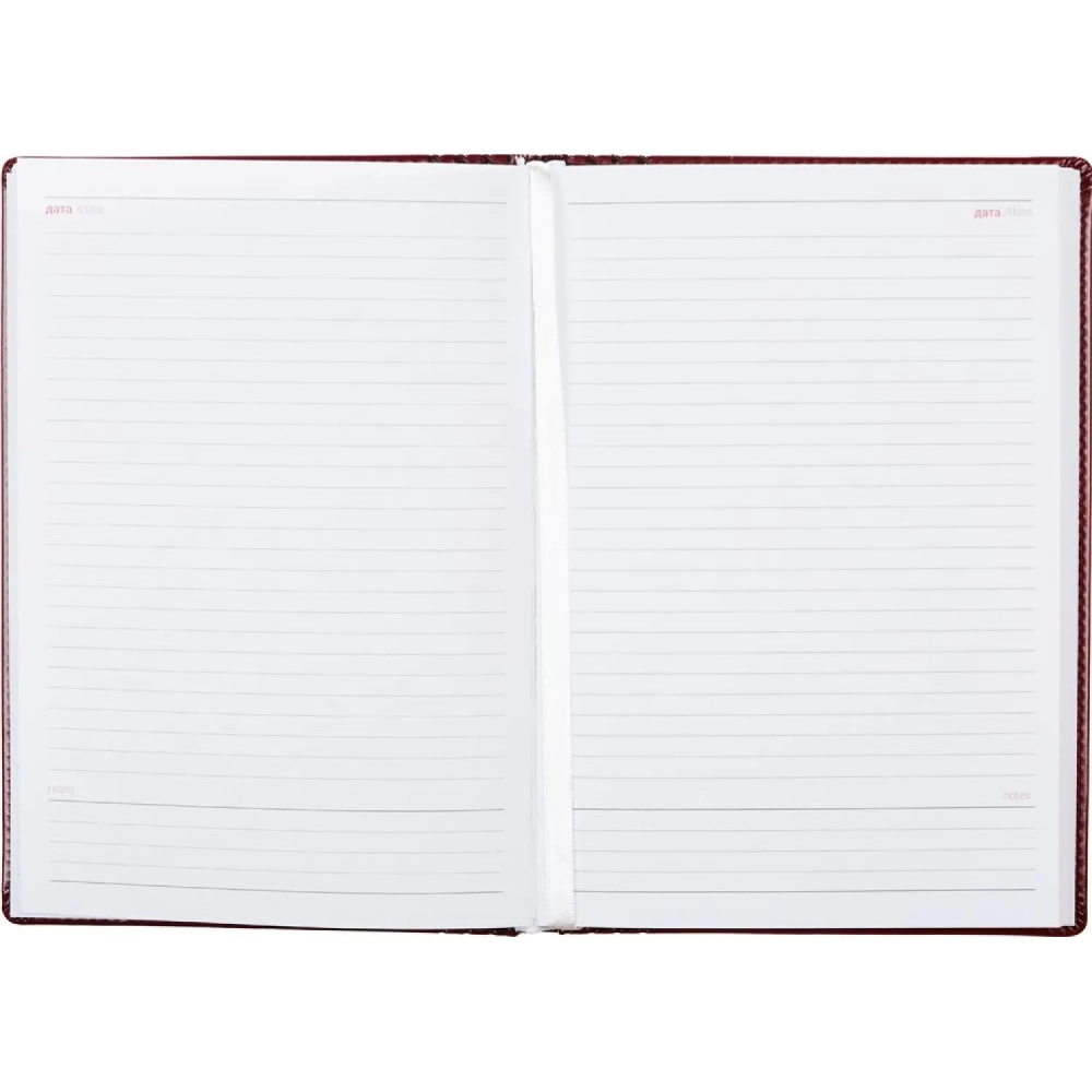 Ежедневник недатированный бордо, тв пер, 140х200, 160л, Lozanna AZ052/bordo