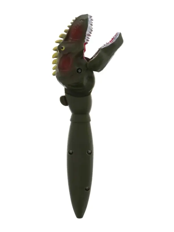 Ручка гелевая-прикол, Динозавр МИКС, с помощью кнопки пасть закрывается