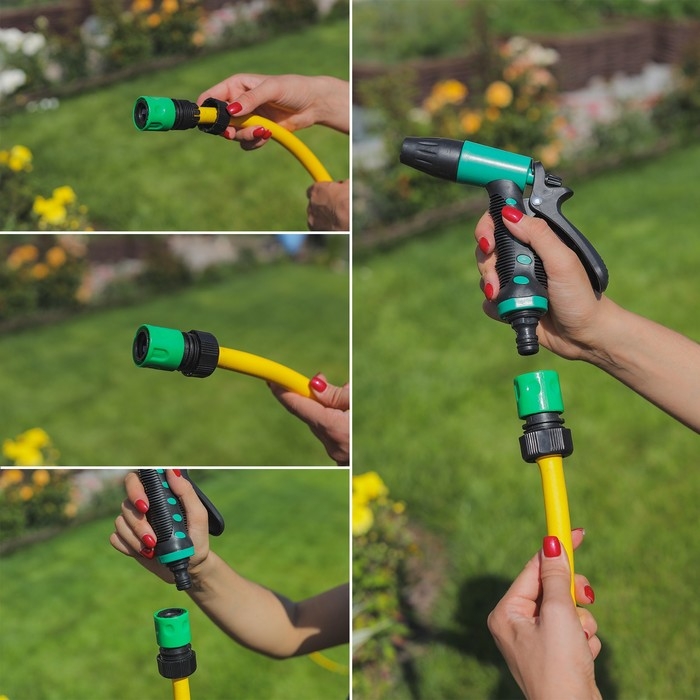 Коннектор, 5/8 Коннектор, 5/8" (16 мм), быстросъёмное соединение, рр-пластик, Greengo