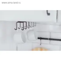 Держатель для кружек подвесной Доляна, на 12 предметов, 27&times;5&times;7.5 см, коричневый