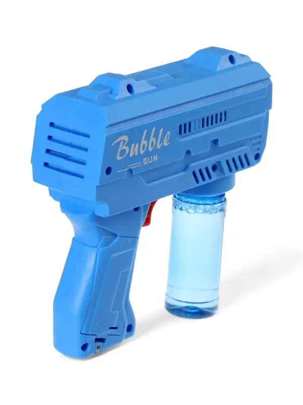 Генератор мыльных пузырей «Пистолет», световые эффекты, работает от батареек, синий