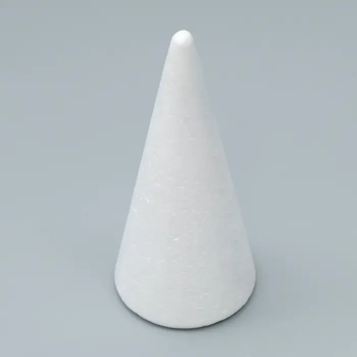 Конус из пенопласта для поделок и творчества, 1 шт., 15&times;7 см