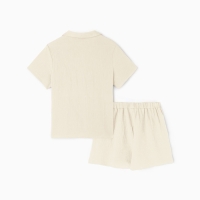 Комплект женский (рубашка, шорты) KAFTAN Basic р. 40-42 молочный
