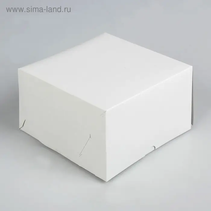 Упаковка для капкейков на 4 шт., без окна, белая 16×16×10 см Упаковка для капкейков на 4 шт., без окна, белая 16×16×10 см